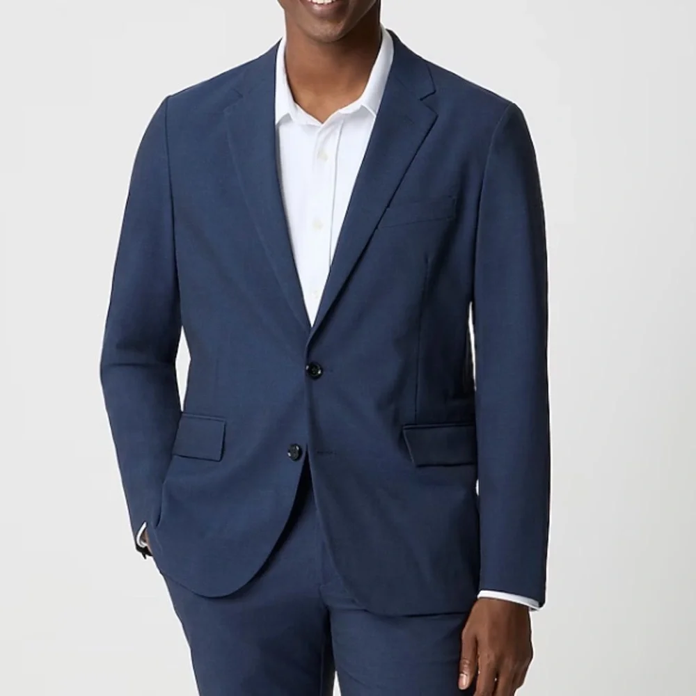 J crew dark navy Slim-fit Thompson performance suit jacket